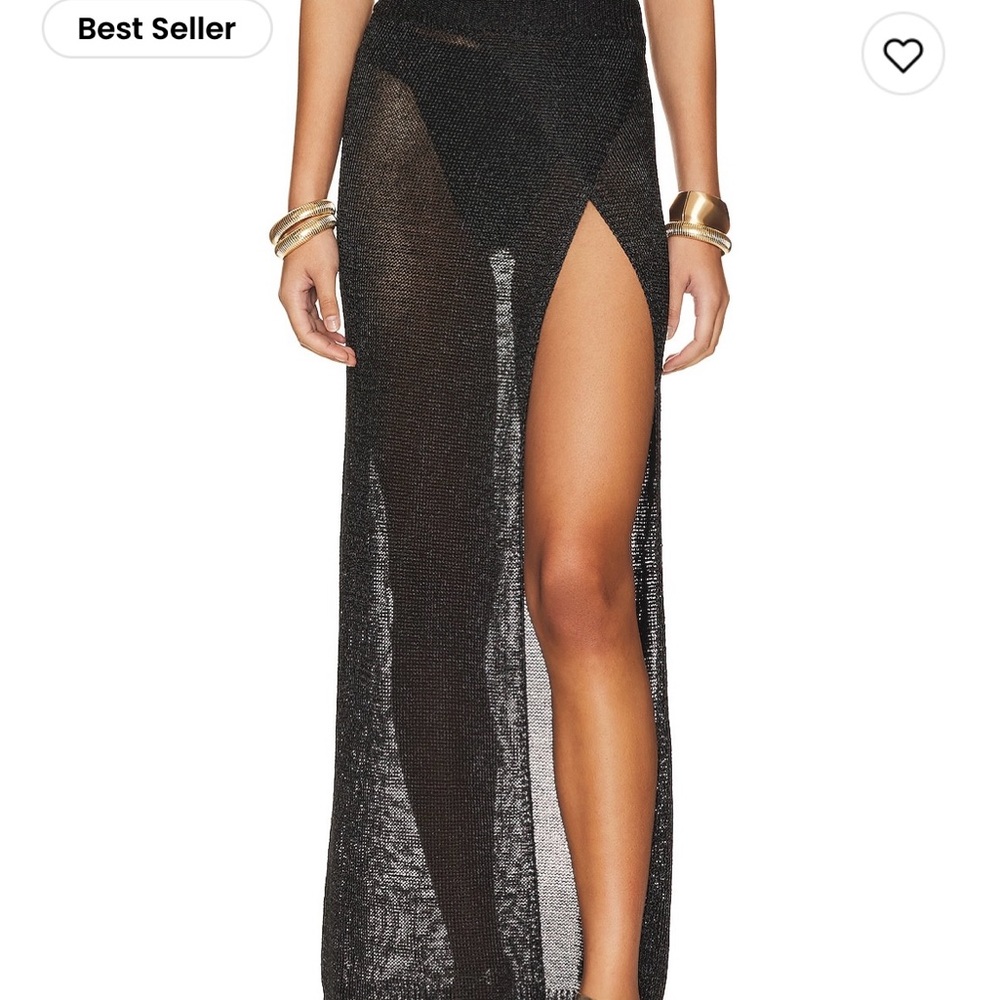 Super Down swim maxi skirt